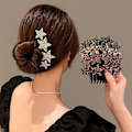 Miniatyrbillede 4 af 10: Rhinestone Hair Comb Broken Hair Comb FARVE 1 FARVE 1 Color 1