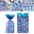 Miniatyrbillede 3 af 9: 50/100 STK Mermaid Tails Cookie slikposer 50 STK 50 STK 50PCS