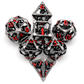 Miniatyrbild 1 av 10: 7st DND Metal Dice Set Game Dice 06 06 06
