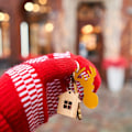 Miniatyrbillede 3 af 5: 4 stk Deer Elk Nøgleringe Silikone Forme Resin Nøglering Forme