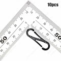 Miniatyrbillede 1 af 10: 10 stk Karabinhager Rygsæk Spænder S SHAPE S SHAPE S Shape