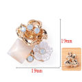 Miniatyrbillede 1 af 6: 10 STK Pearl Button Rhinestone-knapper 3 3 3