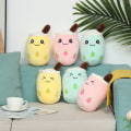 Miniatyrbild 10 av 10: Bubble Tea Cup Formad kudde Mjölkte-mönster APPLE 2 2 apple 2-2