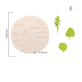 Miniatyrbilde 1 av 10: Pine Leaf Silikonform Fondant Kakeform E E E