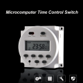Miniatyrbilde 1 av 8: 12V DC Programmerbar Digital 12V Timerstyrt Bryter