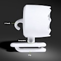 Miniatyrbilde 5 av 9: For Croc Frontlykter Hole Shoe Lommelykt HVIT White
