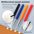 Miniatyrbild 7 av 10: Infällbar Teaching Stick Whiteboard pekpenna SVART 1M 1M Black 1m-1m