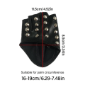 Miniatyrbillede 2 af 10: Punk Handsker Half Finger Handsker SORT SMAL NITTE SMAL NITTE black smal rivet-smal rivet