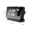 Miniatyrbild 2 av 10: Väckarklocka projektion Väckarklocka VIT-FÄRGT LJUS