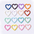 Miniatyrbillede 7 af 9: 5 stk Spring Heart Ring Spænder Karabinhage 3 3 3
