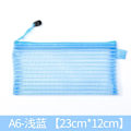 Miniatyrbillede 5 af 8: 20 STK Stripe File Bag Lynlås Opbevaringspose Mesh Lige