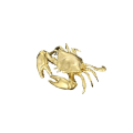 Miniatyrbillede 1 af 8: Mini Krabbe Figur Krabbe Skulptur Krabbe udsmykning