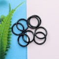 Miniatyrbillede 1 af 7: 200 Stk10 mm Rund Karabinhage Åben Jump Ringe SORT Black