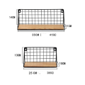 Pikkukuva 2 / 5: 1/2 kpl Pegboard-hyllysarja set SMLL-LARGE smll-large