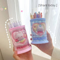 Miniatyrbillede 6 af 10: Sød blyantholder Pen opbevaringsboks PINK C C PINK C-C