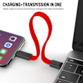 Miniatyrbild 5 av 10: USB -datakabel Snabbladdningskabel RÖD FÖR ANDROID FÖR ANDROID Red For Android-For Android