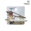 Pikkukuva 1 / 10: 100 kpl/erä Hiusneula Pakkauskortti Voimapaperikortti 100 KPL 02 100pcs 02