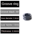 Miniatyrbillede 1 af 10: Fiskestang Wire Ring Fiskeline Guide 4SORT-50STK 4Black-50pcs