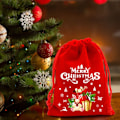 Miniatyrbillede 6 af 10: 5/10 stk julefløjlsposer Candy Snack Gavepose 9X12CM10STK 9x12cm10pcs