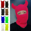 Miniatyrbillede 8 af 10: Full Face Hat Riding Mask HVID white