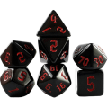 Miniatyrbild 9 av 10: 7st/ set DND-tärningar Polyedriska tärningar VIT White