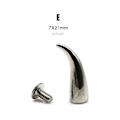 Miniatyrbild 1 av 10: 10 set dekornitbultspik SILVER E-7X21MM E-7X21MM Silver E-7x21mm-E-7x21mm