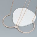 Miniatyrbilde 6 av 10: Krystall brystbrakett Kjede Body Chain GULL gold
