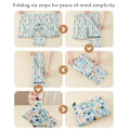 Miniatyrbillede 7 af 7: Folding Shopping Sack Håndtaske Vaskbar Taske