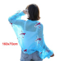 Miniatyrbilde 2 av 8: Chiffongskjerf Langermet Poncho FARGE 3 FARGE 3 Color 3