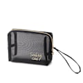 Miniatyrbillede 7 af 10: Mesh kosmetiktaske Makeuptaske TRANSPARENT C C Transparent C-C