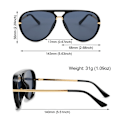 Pikkukuva 3 / 10: Top Bar Aurinkolasit Shades Gradient Aurinkolasit CLEAR-WHITE Clear-White