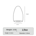 Miniatyrbilde 1 av 10: 1/2/3/4/5 stk Fiske Tungsten fallsynke 3.5G-3STK 3.5G-3STK 3.5g-3pcs