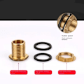 Miniatyrbillede 8 af 8: 2 stk Messing Vandtank Connector Vandtank Afløbsadapter 1 TOMME 1 Inch
