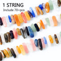 Pikkukuva 3 / 6: 75 kpl Teardrop Beads Drilled Stones -lajitelmia