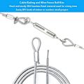 Pikkukuva 5 / 8: Wire Trellis Kit Kaapelit Vaijerisarja String Light Ripustussarja