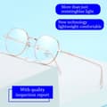 Miniatyrbillede 8 af 10: Anti-Blue Light Briller Oversized Briller SORT SØLV SORT Black silver