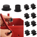 Miniatyrbilde 9 av 10: 4 STK Skruer Caps for Bogg Bag Strandvesker Tilbehør HVIT White