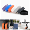 Miniatyrbillede 10 af 10: 8 STK/Sæt Rejse Bagage Caster sko Kuffert Hjul Beskyttelse Grey-8pcs