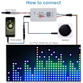 Miniatyrbilde 6 av 7: Led Pixels Strip Controller Led Light Controller SP107E SP107E SP107E