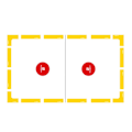 Pikkukuva 8 / 10: Tennispistemerkintäkulman pyöreä Maamerkki SUORIKULMIO NELIKULMIO Rectangle