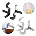 Pikkukuva 10 / 10: Verhotangon pidike Verhotangon pidike MUSTA 2 KPL 2 KPL Black 2Pcs-2Pcs