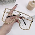 Pikkukuva 1 / 10: Rhinestone Mesh lasit Y2K aurinkolasit C1 C1 C1