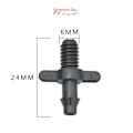 Pikkukuva 2 / 6: 100 kpl liittimet Pipe Adapter Kasteluliitin 4/7 MM