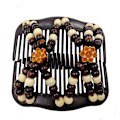 Miniatyrbillede 1 af 10: Beaded Double Row Comb Beads Hårkamme 4 4 4