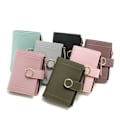 Miniatyrbillede 10 af 10: Dame Kort Tegnebog Kvinders Clutch Taske SORT Black