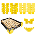 Pikkukuva 1 / 6: 12 kpl Tray Stacker Pakastekuivausalustat KELTAINEN yellow