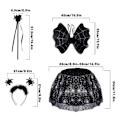 Pikkukuva 4 / 10: Bat Wings -setit Halloween Cosplay -asu 4 3 kpl / set 4 3 kpl / set 4 3pcs/set