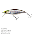 Pikkukuva 1 / 9: uppoava Minnow Baits Fish Hooks E E E