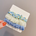 Pikkukuva 5 / 10: 3 kpl Chiffon Lanka Scrunchies Hiuskuminauhat SININEN Blue