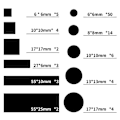 Miniatyrbillede 4 af 10: 10 STK Auto Stickers Blackout Stickers A(FULD SHADING) A(FULD A(full shading)